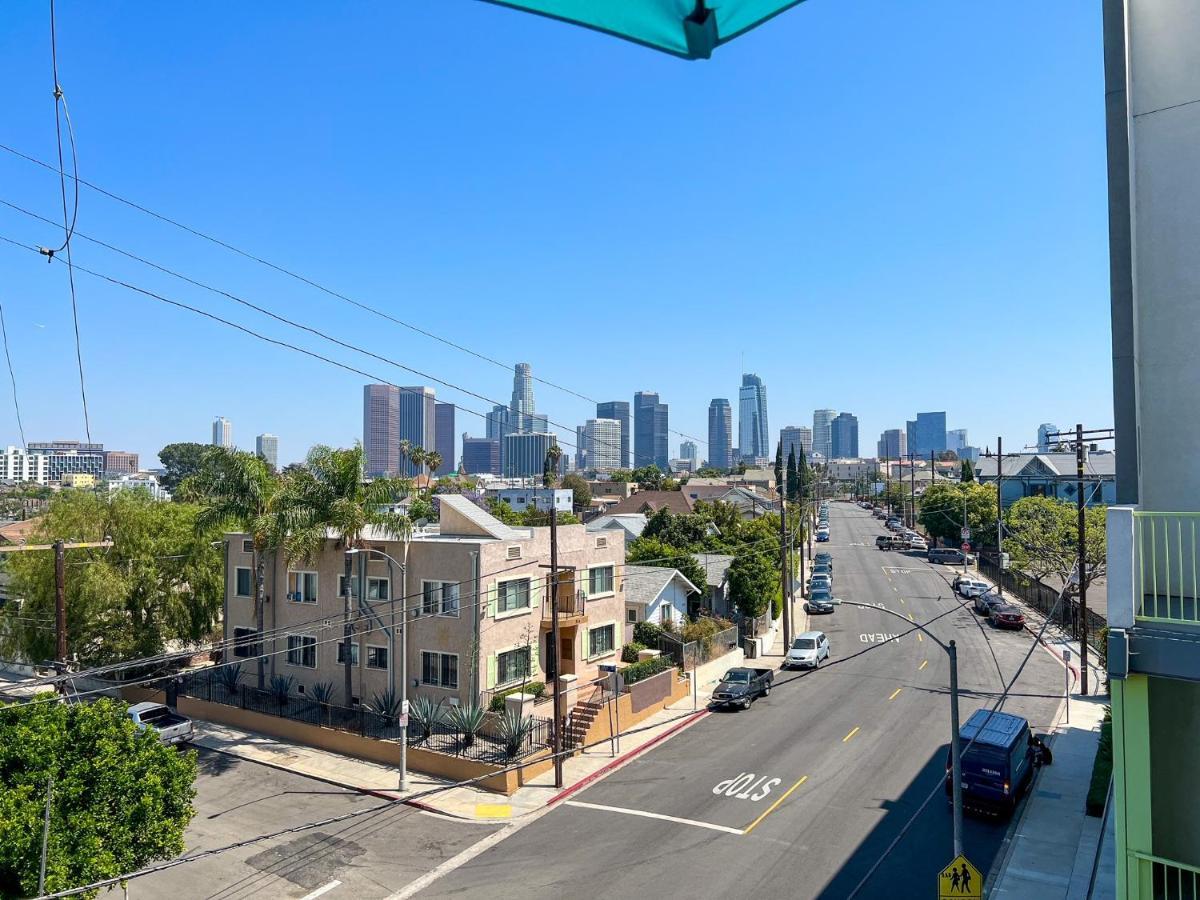 Downtown Los Angeles Skyline Balcony View Modern Penthouse Dış mekan fotoğraf
