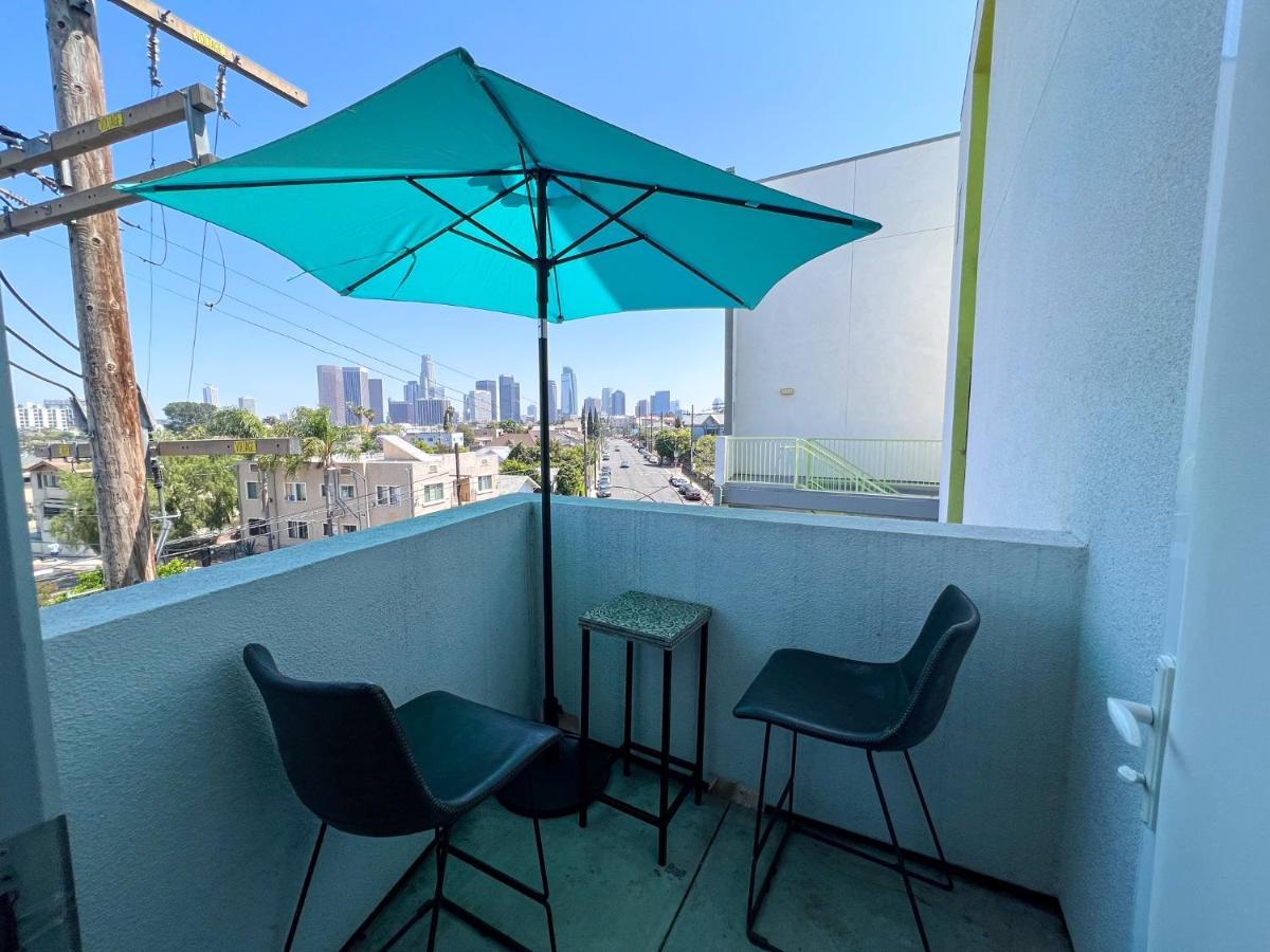 Downtown Los Angeles Skyline Balcony View Modern Penthouse Dış mekan fotoğraf