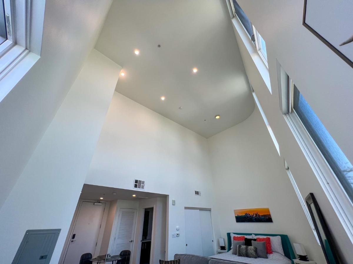 Downtown Los Angeles Skyline Balcony View Modern Penthouse Dış mekan fotoğraf