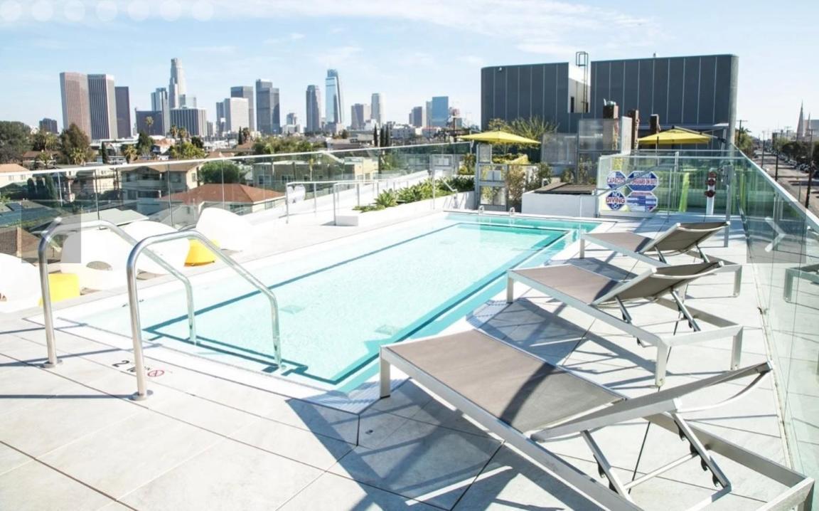 Downtown Los Angeles Skyline Balcony View Modern Penthouse Dış mekan fotoğraf