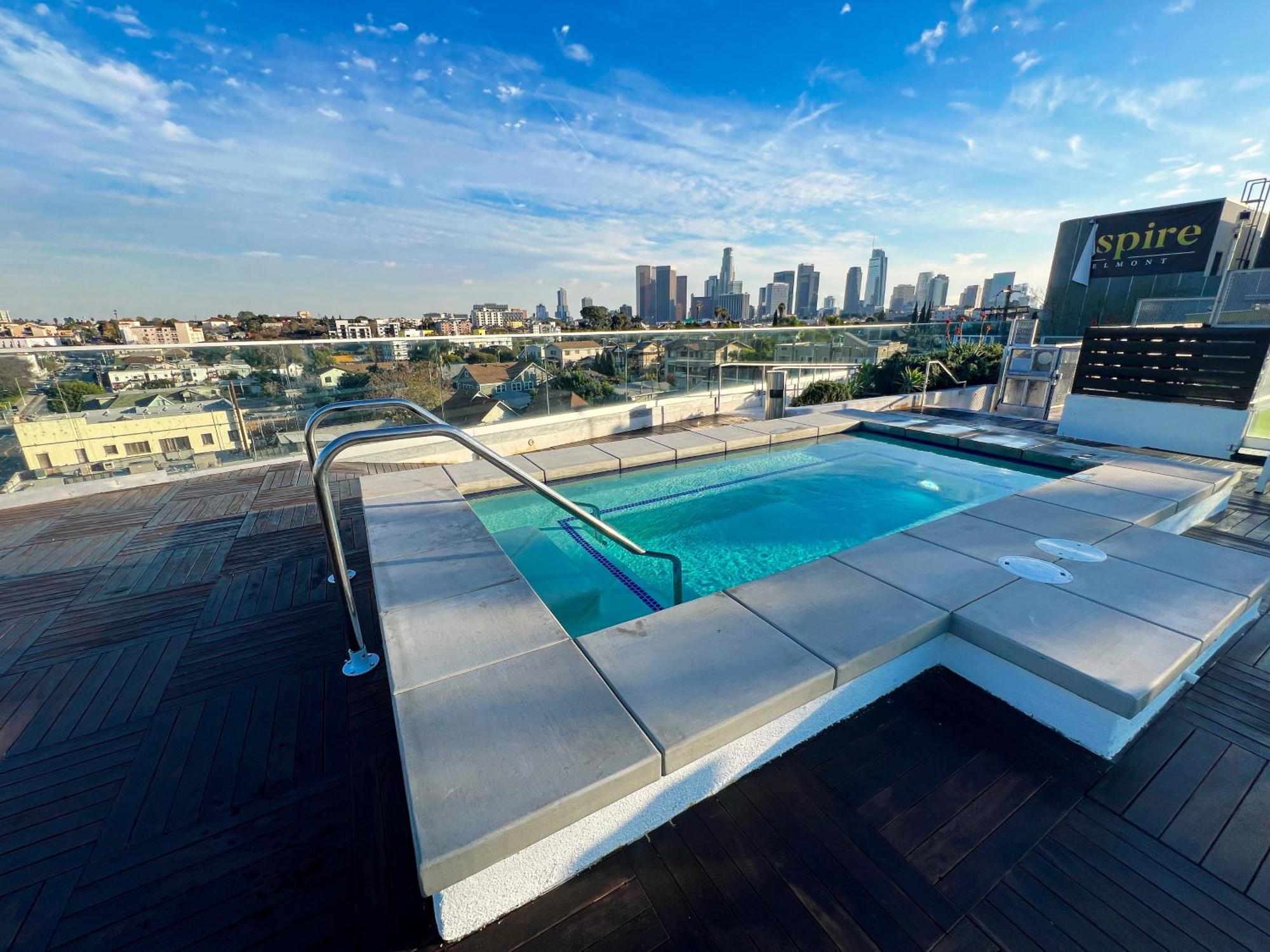 Downtown Los Angeles Skyline Balcony View Modern Penthouse Dış mekan fotoğraf