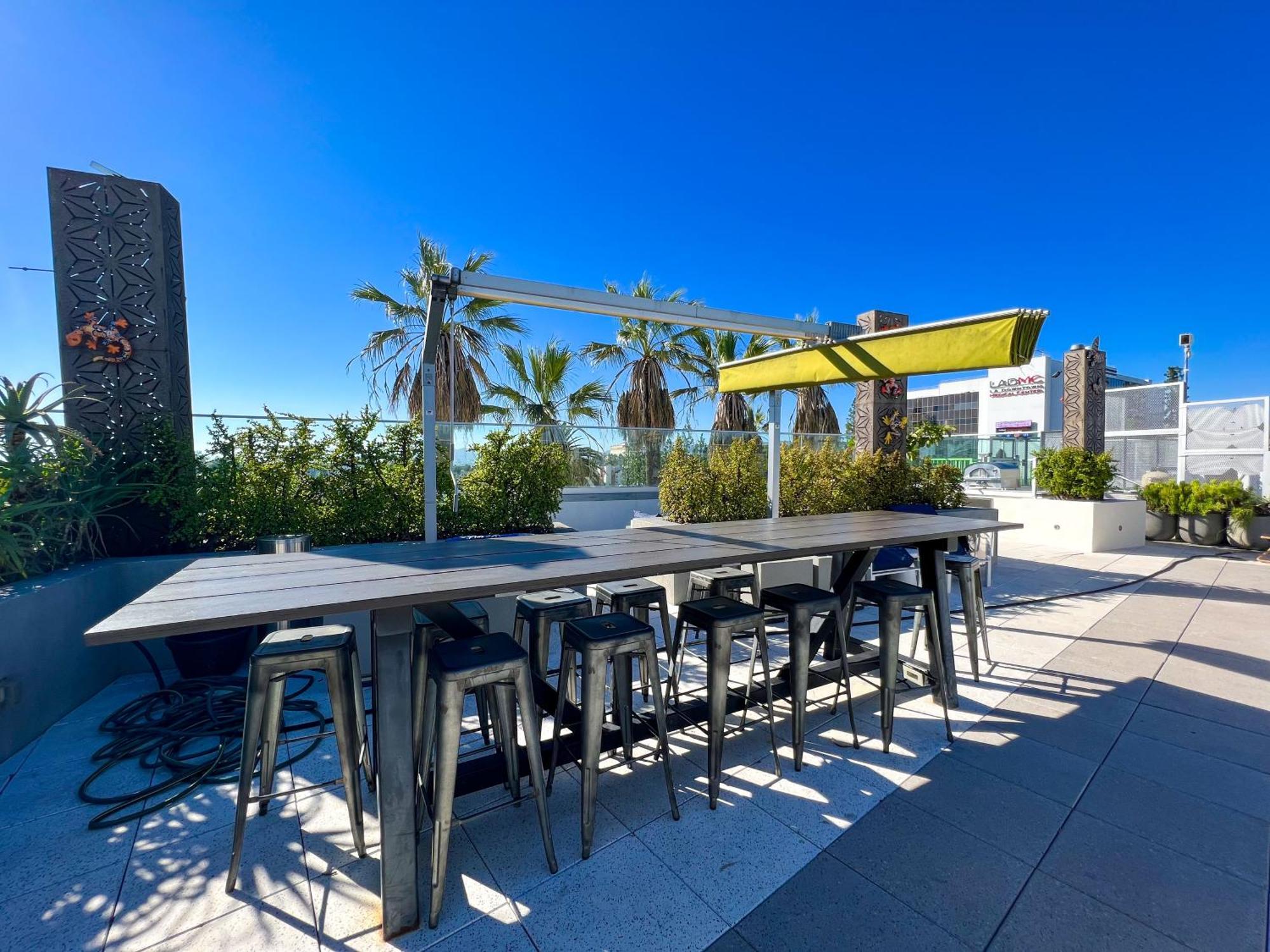 Downtown Los Angeles Skyline Balcony View Modern Penthouse Dış mekan fotoğraf